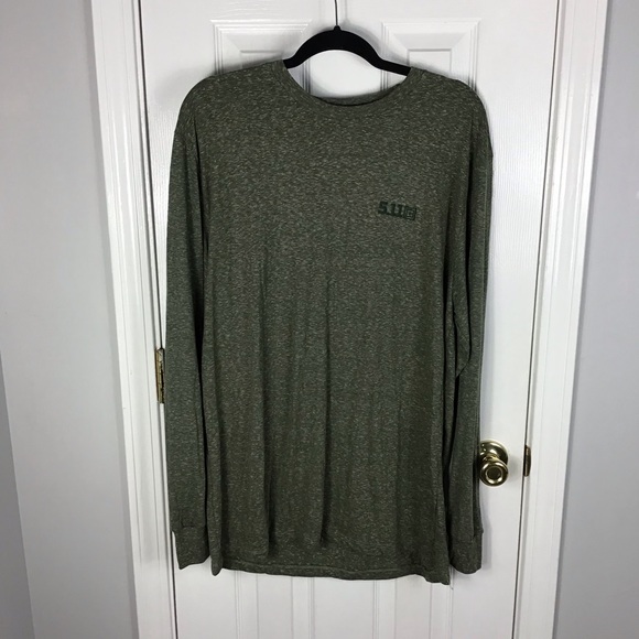 5.11 Tactical Other - 5.11 Tactical Men's Triblend Legacy Long Sleeve Shirt Size XL Green